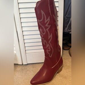 Women's Red Western Boots